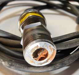Clogged transducer